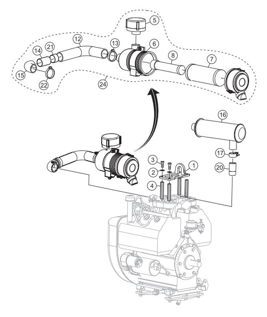 Engine Brackets Assembly Parts-SP303516, SP303520, SP303526, SP303530 35 HP WISCONSIN DIESEL ENGINE