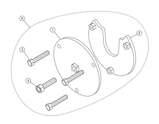 Collar Puller Assembly Parts-SP303516, SP303520, SP303526, SP303530 35 HP WISCONSIN DIESEL ENGINE