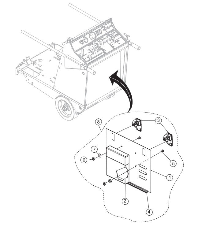 Access Panel Assembly Parts-SP303516, SP303520, SP303526, SP303530 35 HP WISCONSIN DIESEL ENGINE