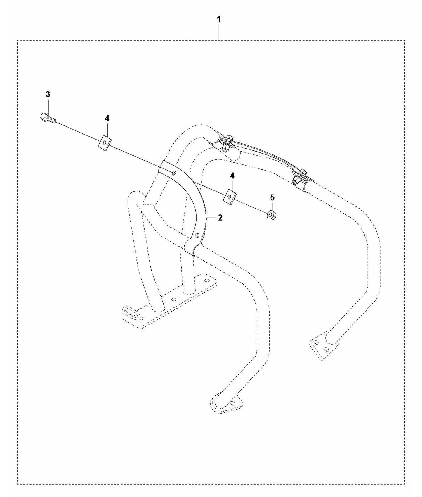 LF 130 LT Petrol Fork Lifting Device Assembly Parts by Husqvarna