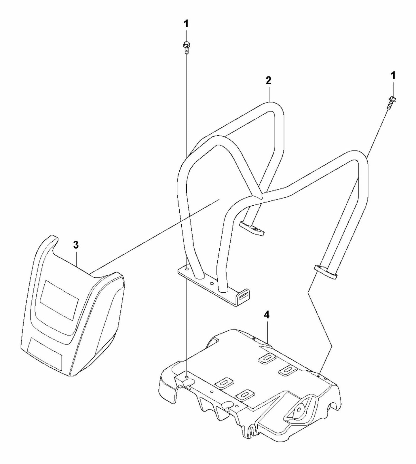 LF 130 LT Diesel Engine Plate -Honda Assembly Parts by Husqvarna