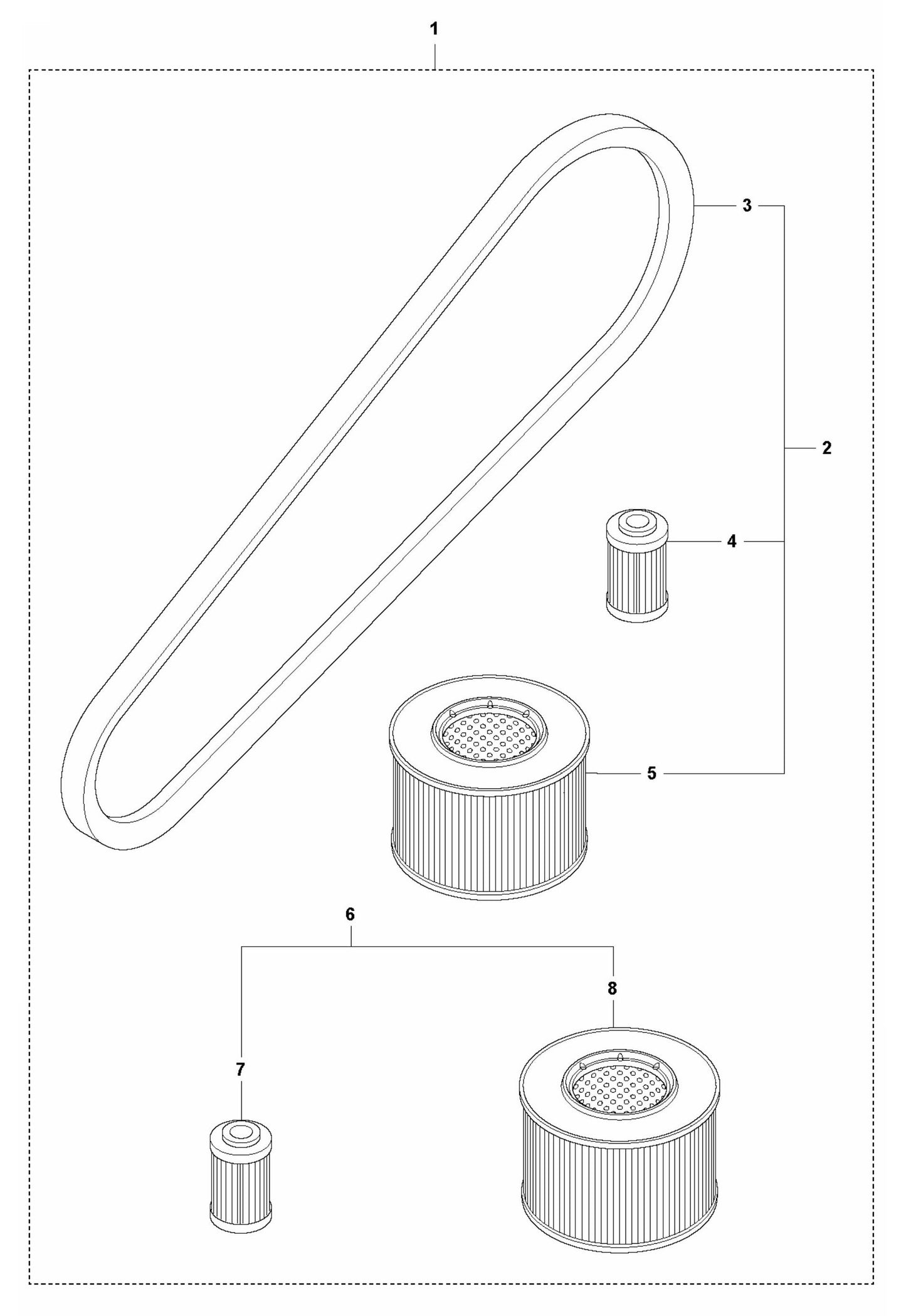 LF 130 LT Petrol Start Up Kit-Hatz Assembly Parts by Husqvarna