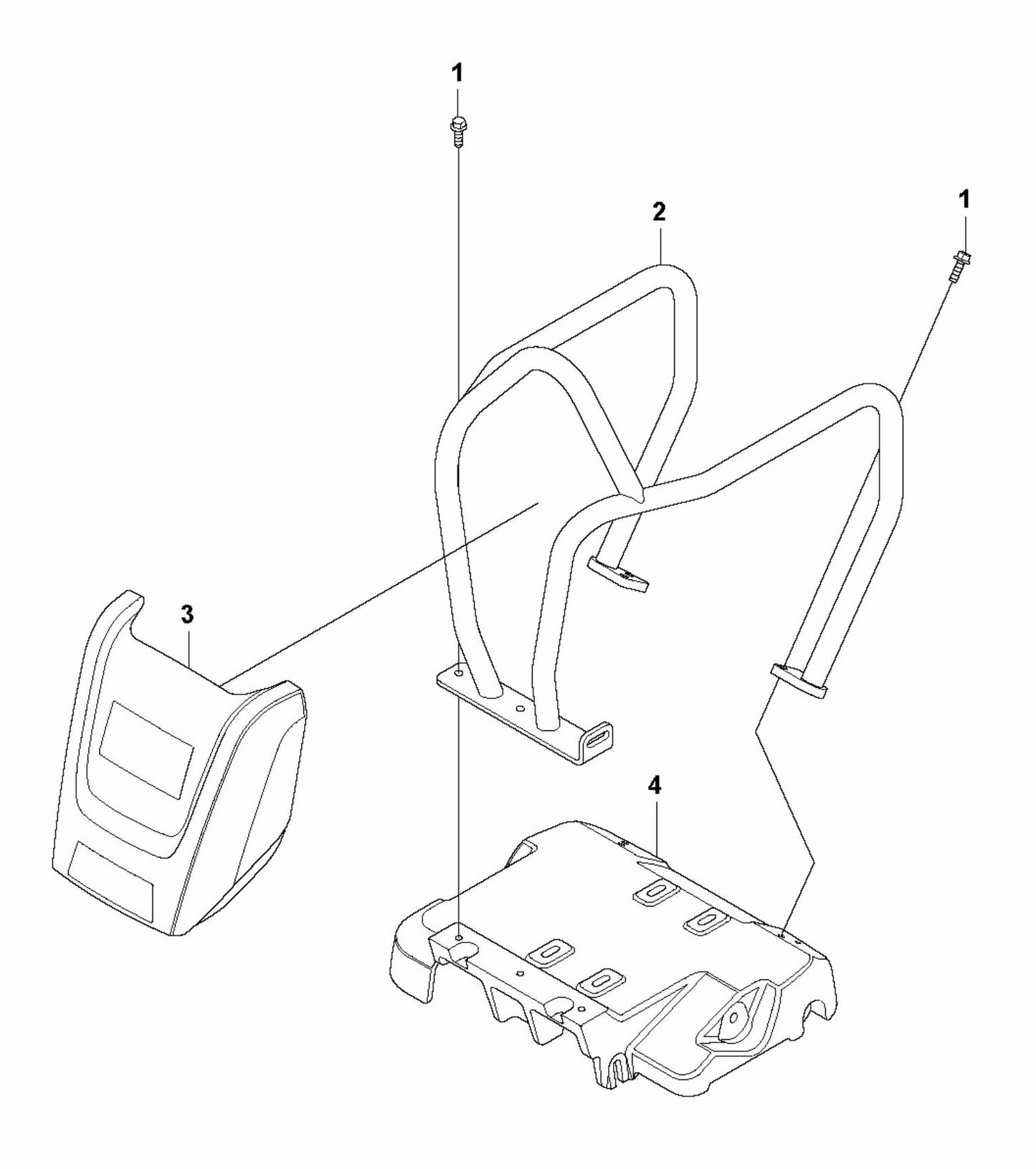 LF 130 LT Petrol Engine Plate-Honda Assembly Parts by Husqvarna