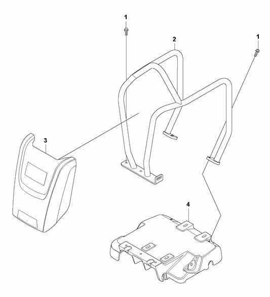 LF 130 LT Diesel Engine Plate -Hatz Assembly Parts by Husqvarna