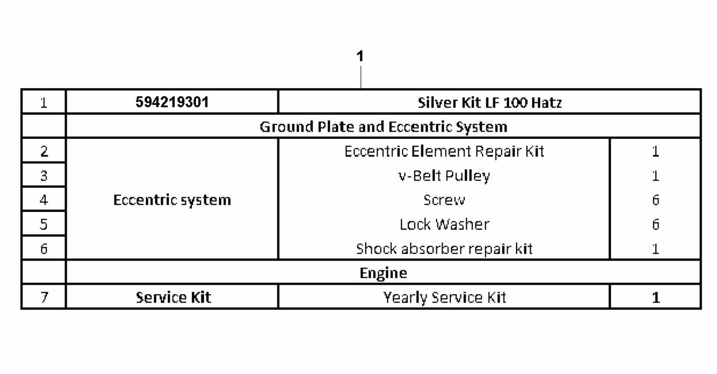 LF 130 LT Petrol Silver Kit-Hatz Assembly Parts by Husqvarna