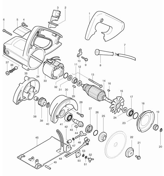 4100NH 12A 4-3/8 Masonry Saw Assembly Parts