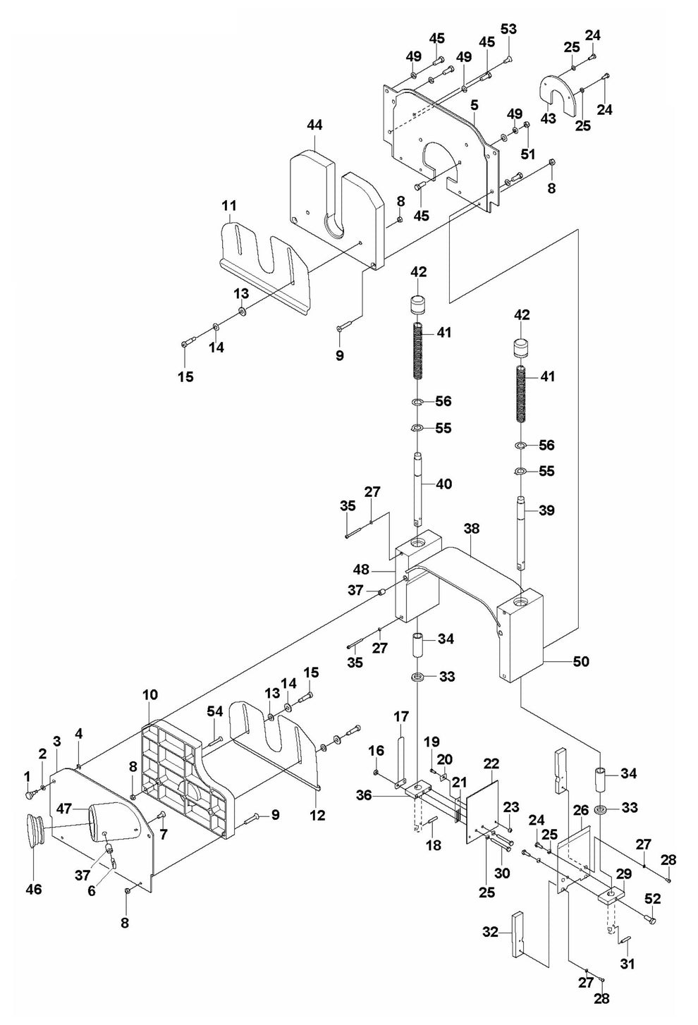 Soff Cut 4000 Blade Block Assembly Parts by Husqvarna