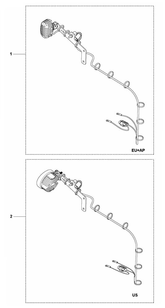 Soff Cut 4000 Light Kit Assembly Parts by Husqvarna