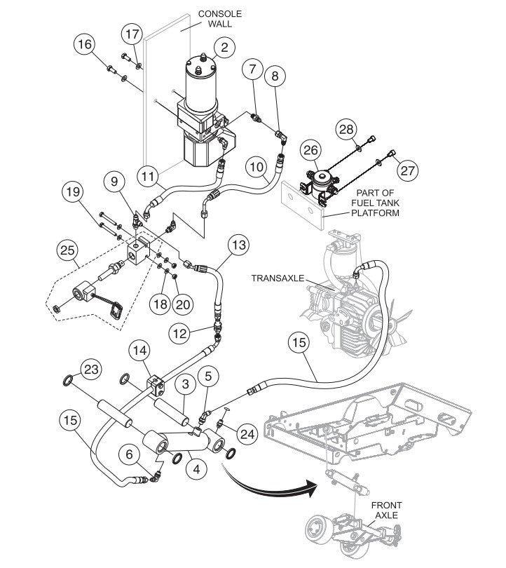 Lift Pump Circuit Assembly Parts-SP303516, SP303520, SP303526, SP303530 35 HP WISCONSIN DIESEL ENGINE