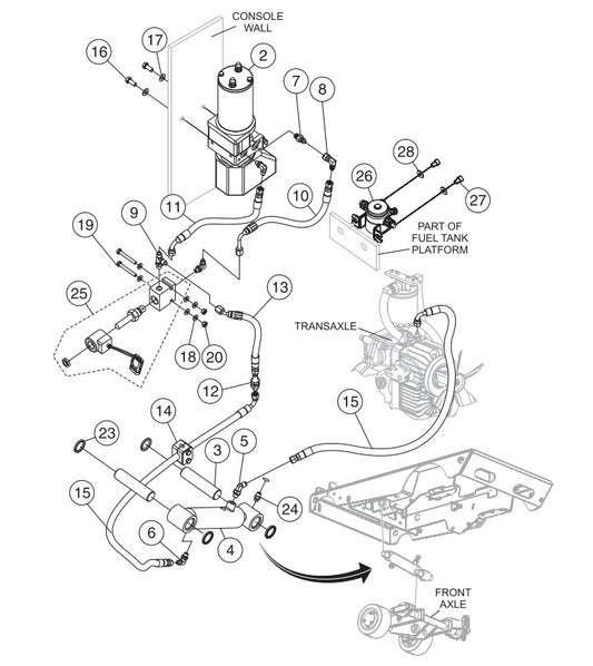 Lift Pump Circuit Assembly Parts-SP303516, SP303520, SP303526, SP303530 35 HP WISCONSIN DIESEL ENGINE