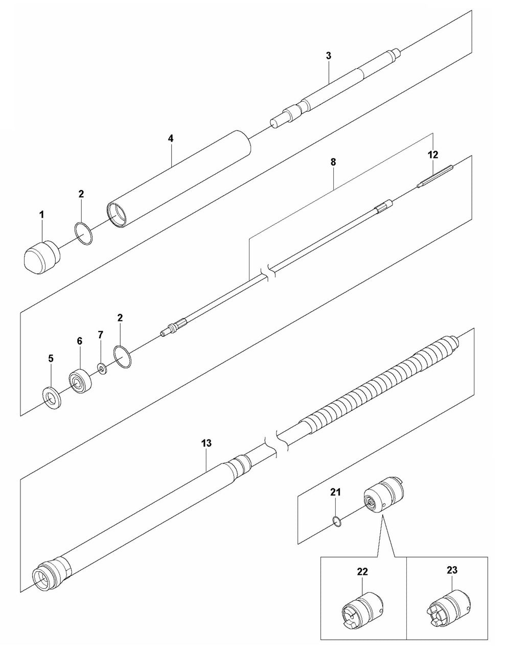 AA 47 Complete Product Assembly Parts by Husqvarna