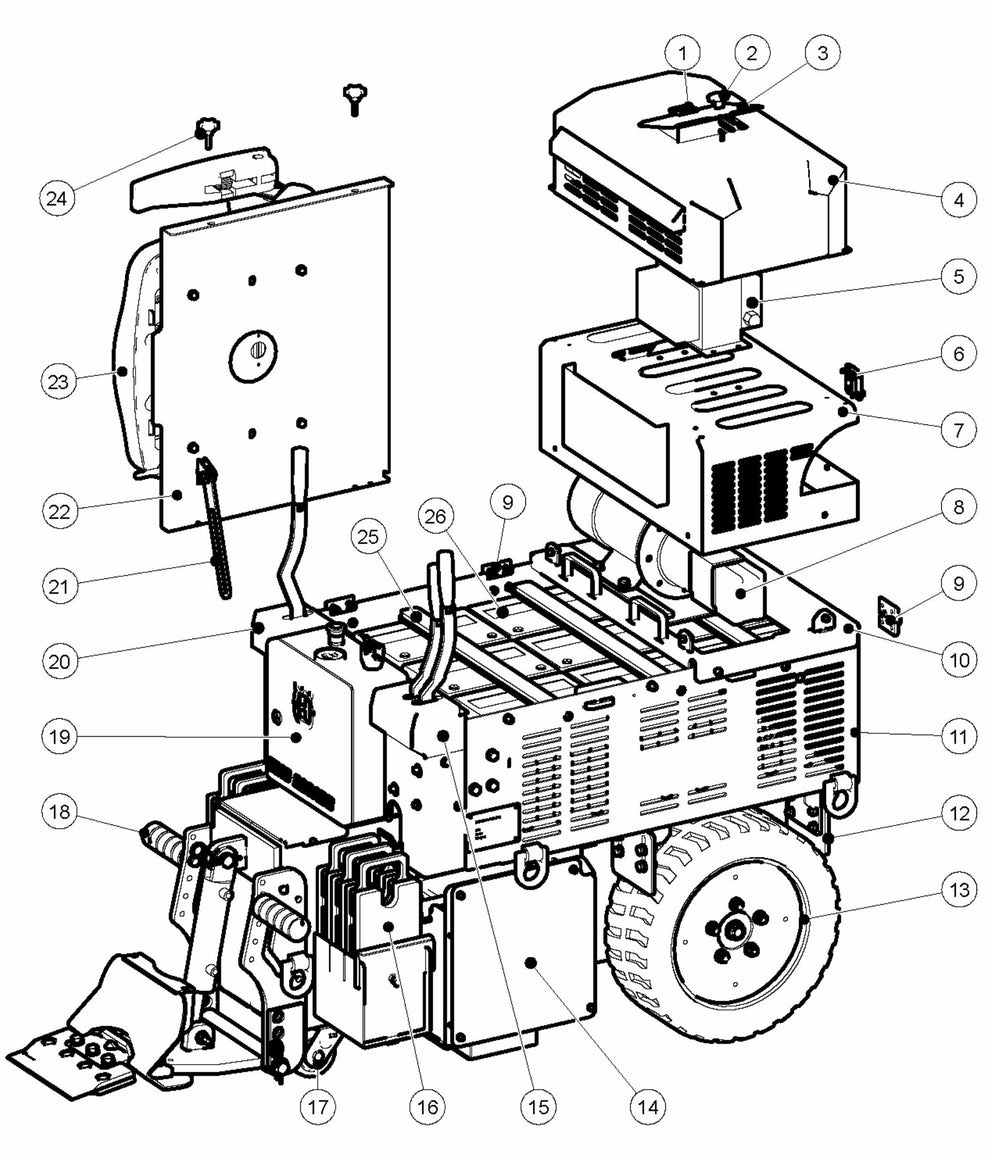 BMS 220ADB Overview Assembly Parts By Husqvarna