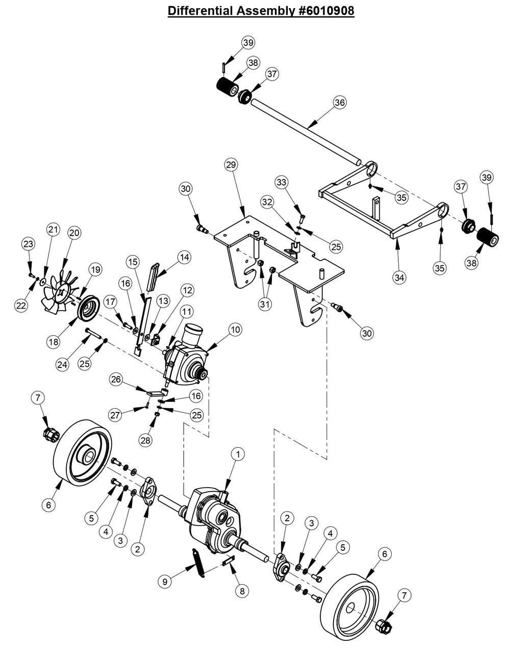 CC6160D Differential Assembly