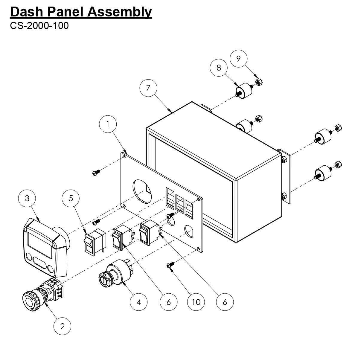 CS-2000-100 Dash Panel Assembly