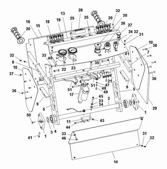 Soff Cut 2500 Control Panel Assembly Parts by Husqvarna