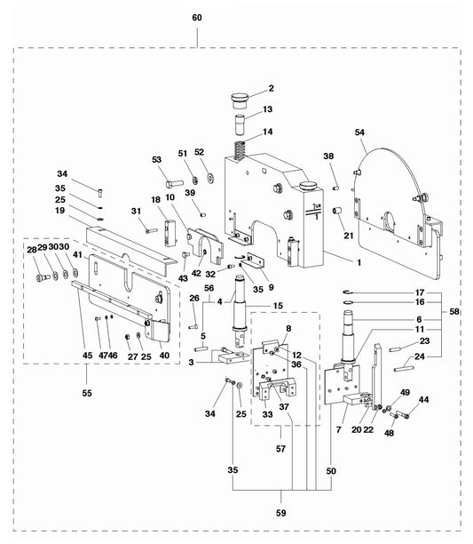Soff Cut 2500 Blade Block Assembly Parts by Husqvarna
