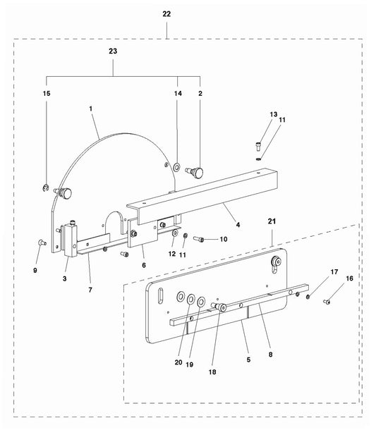 Soff Cut 2500 Blade Block Cover Assembly Parts by Husqvarna