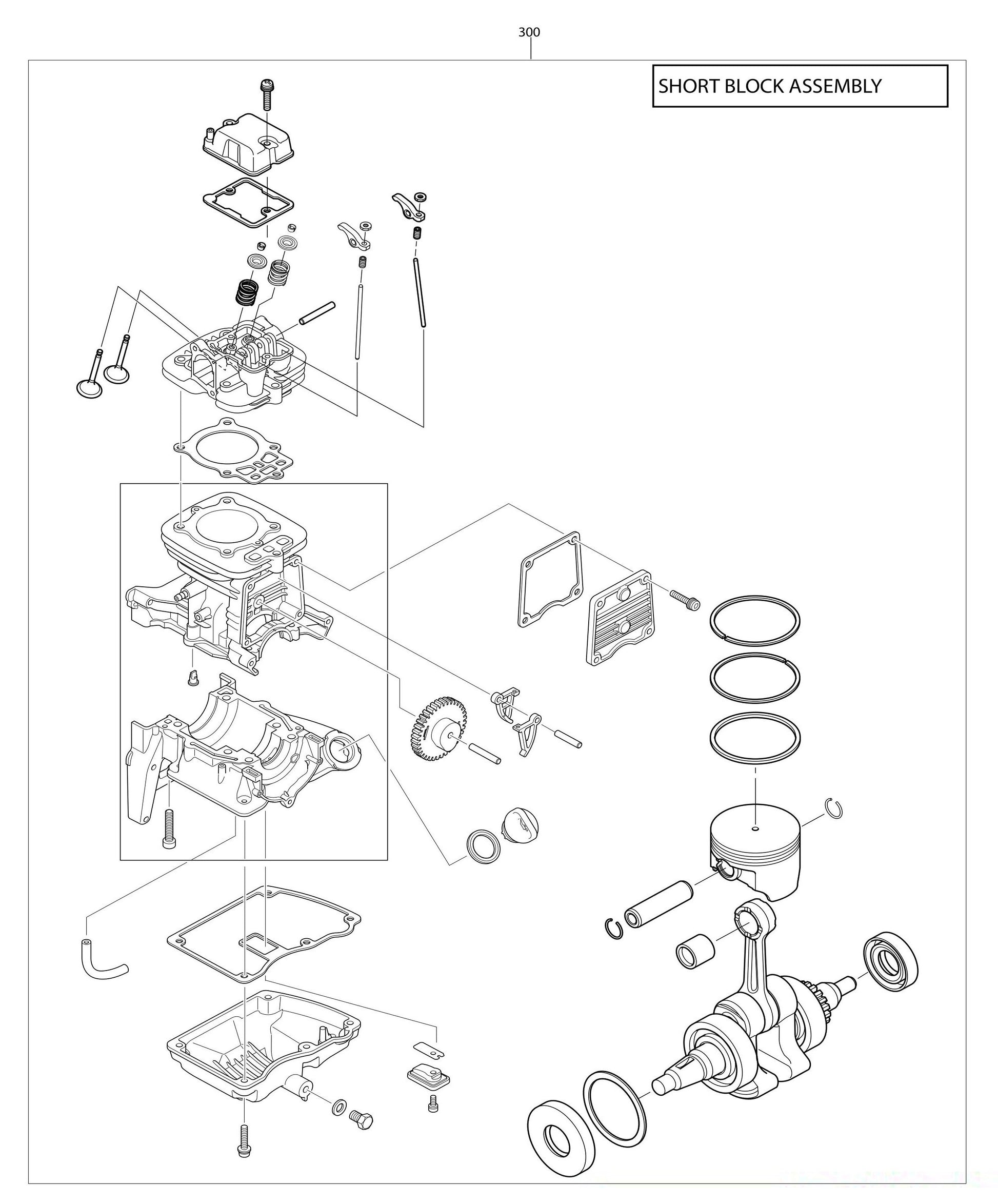 BBX7600N Short Block Assembly Parts
