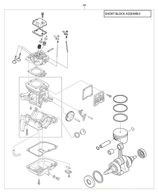 BBX7600N Short Block Assembly Parts