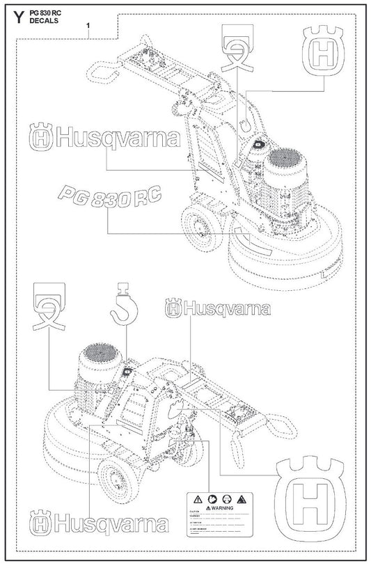 Decals Parts For PG 690 RC By Husqvarna