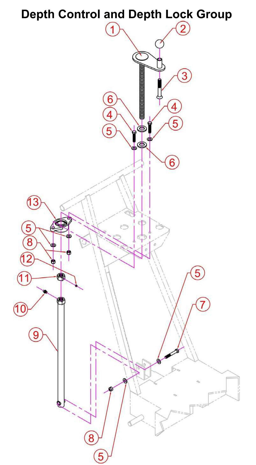 Depth Control And Depth Lock Group Parts By Norton Clippers