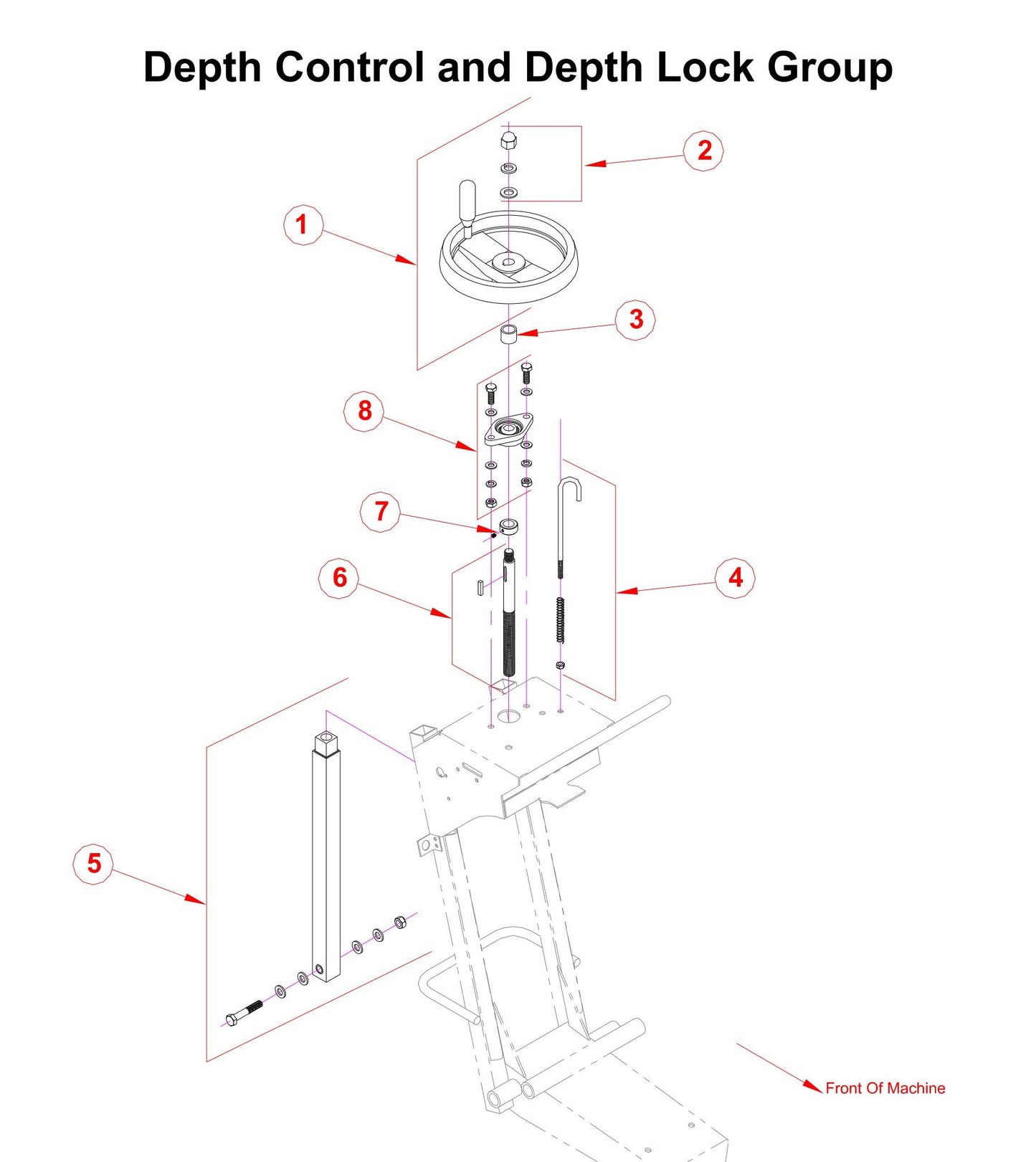 C1318P Depth Control and Depth Lock Group Parts By Norton Clippers
