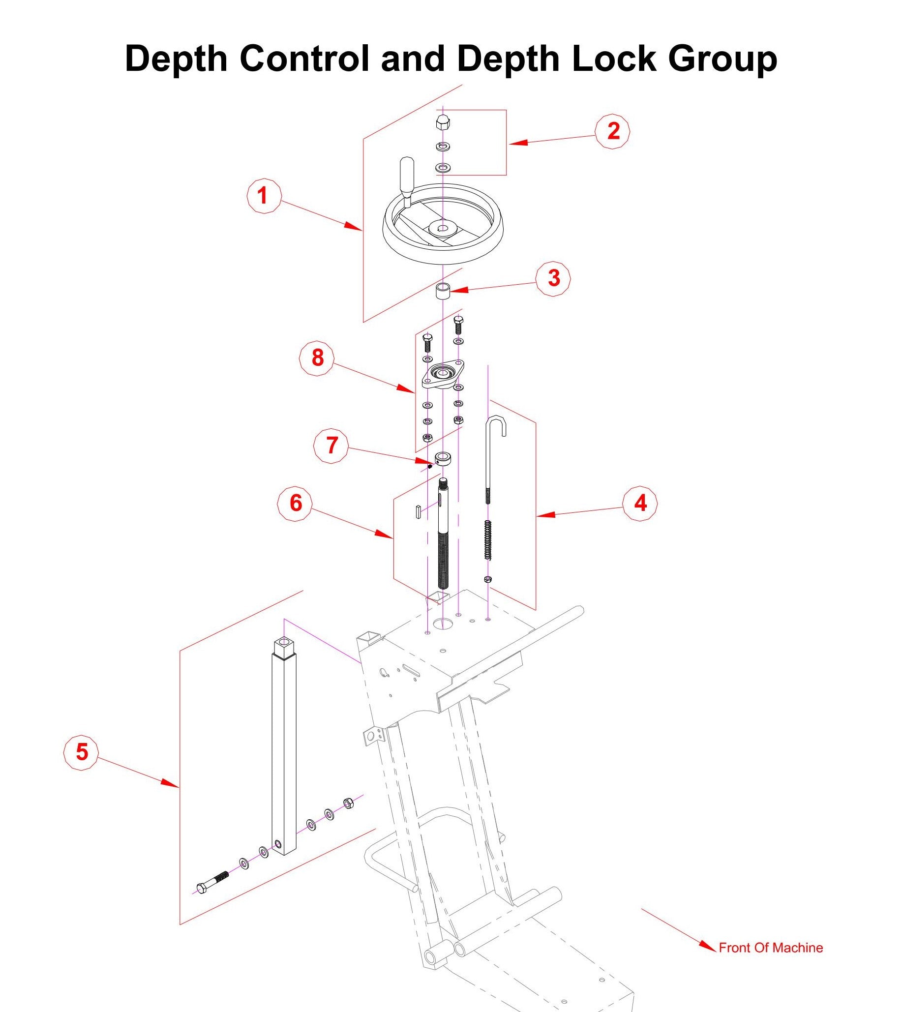 C1318P Depth Control and Depth Lock Group Parts By Norton Clippers