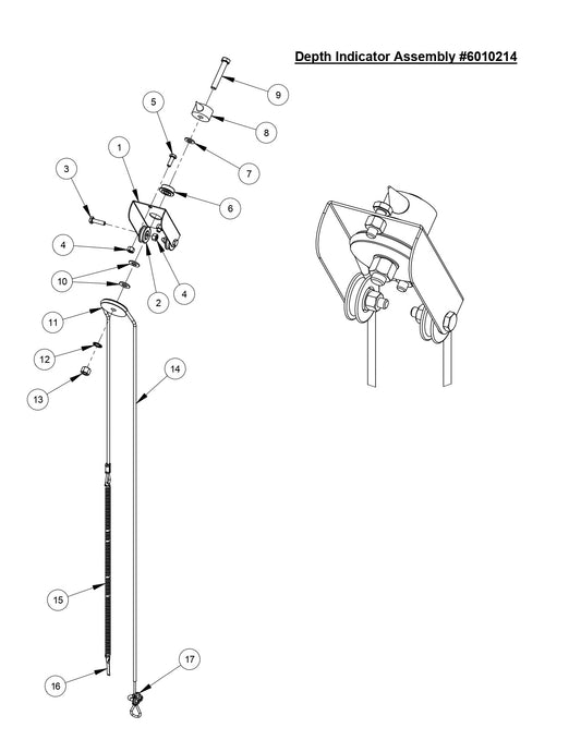 CC6561/CC6561-3/CC6571/CC6571-3 Depth Indicator Assembly