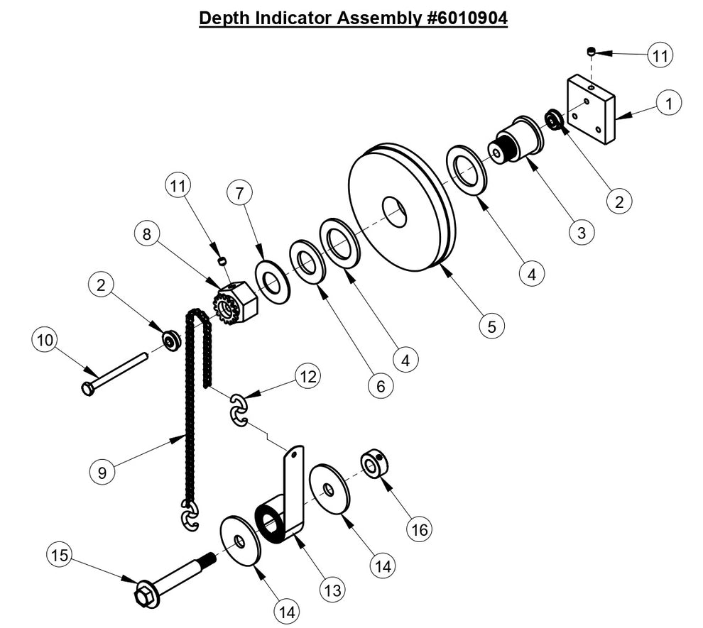 CC6160D Depth Indicator Assembly