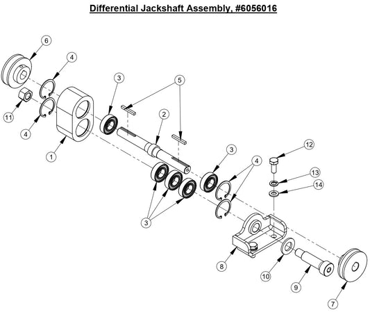 CC5555GK Differential Jackshaft Assembly