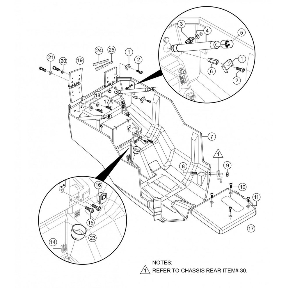 Cover Hood Bottom Assembly Parts for Rammax RX1575 SN 5570001 and Below Trench Roller By Multiquip
