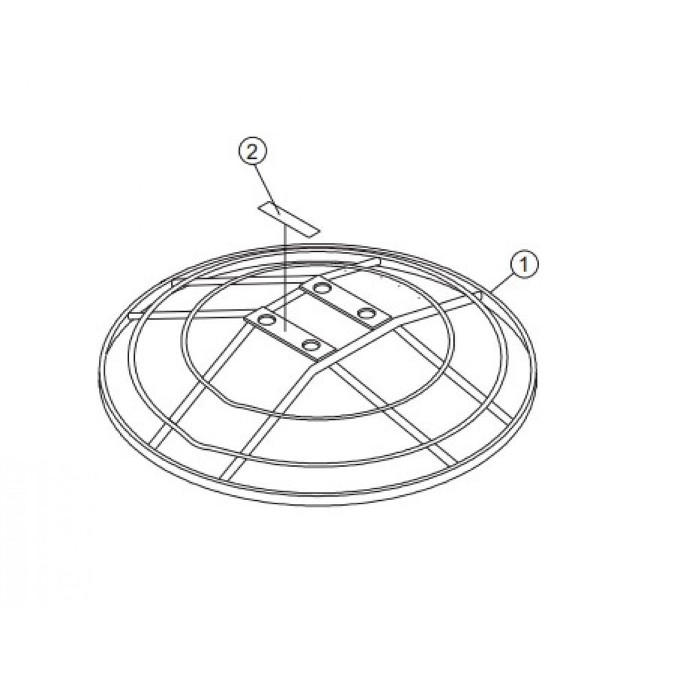 HPHA36C5H Guard Ring Assembly Parts by Multiquip Whiteman