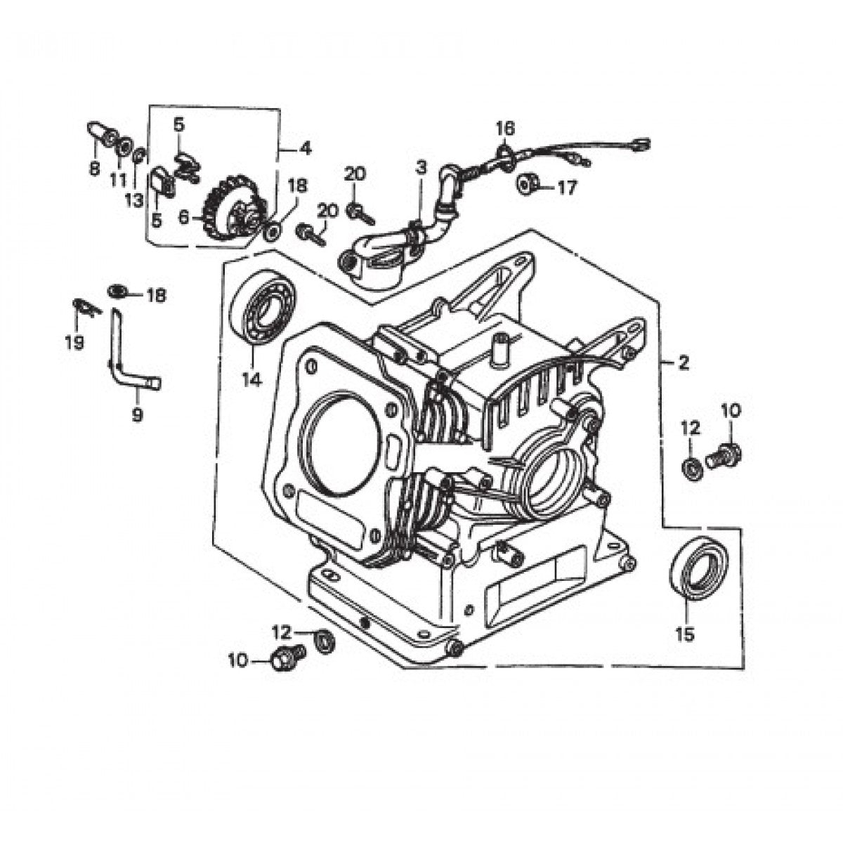 Cylinder Barrel Assembly Parts for HPHA36C5H Trowels by Multiquip Whiteman