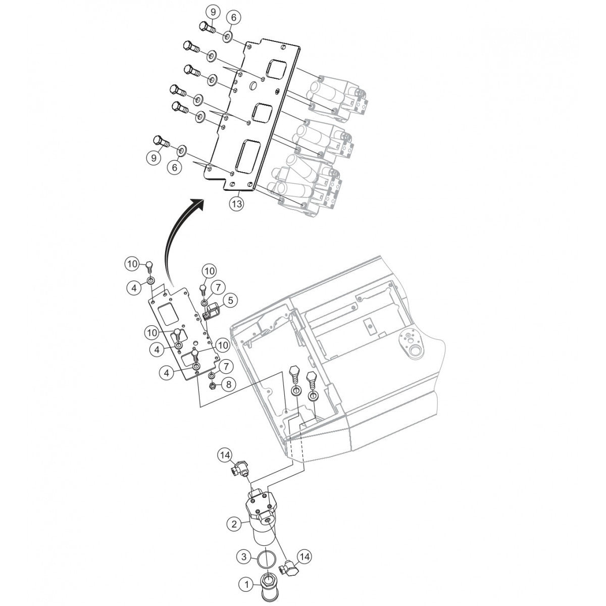 P33/24 HHM-HHMR — Valve Mounting  Assembly Parts By Multiquip