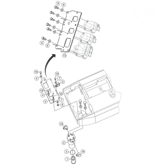 P33/24 HHM-HHMR — Valve Mounting  Assembly Parts By Multiquip