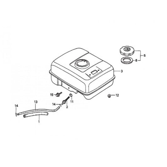 Fuel Tank Assembly Parts for HPHA36C5H Trowels by Multiquip Whiteman
