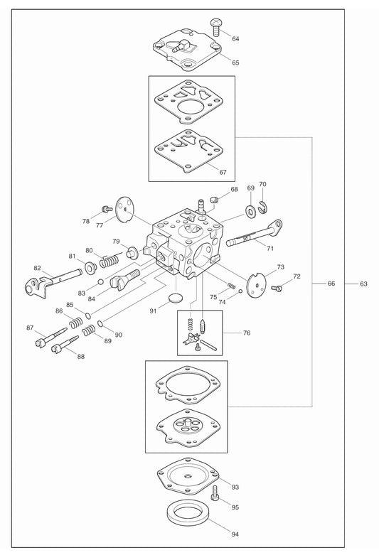 DPC6400 Carburetor Assembly Parts