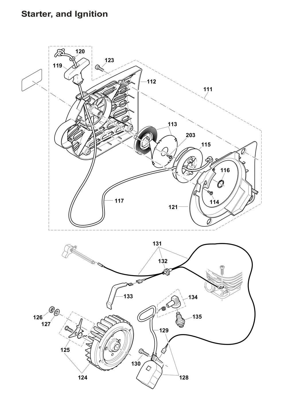 DPC6401 Starter and Ignition Assembly Parts