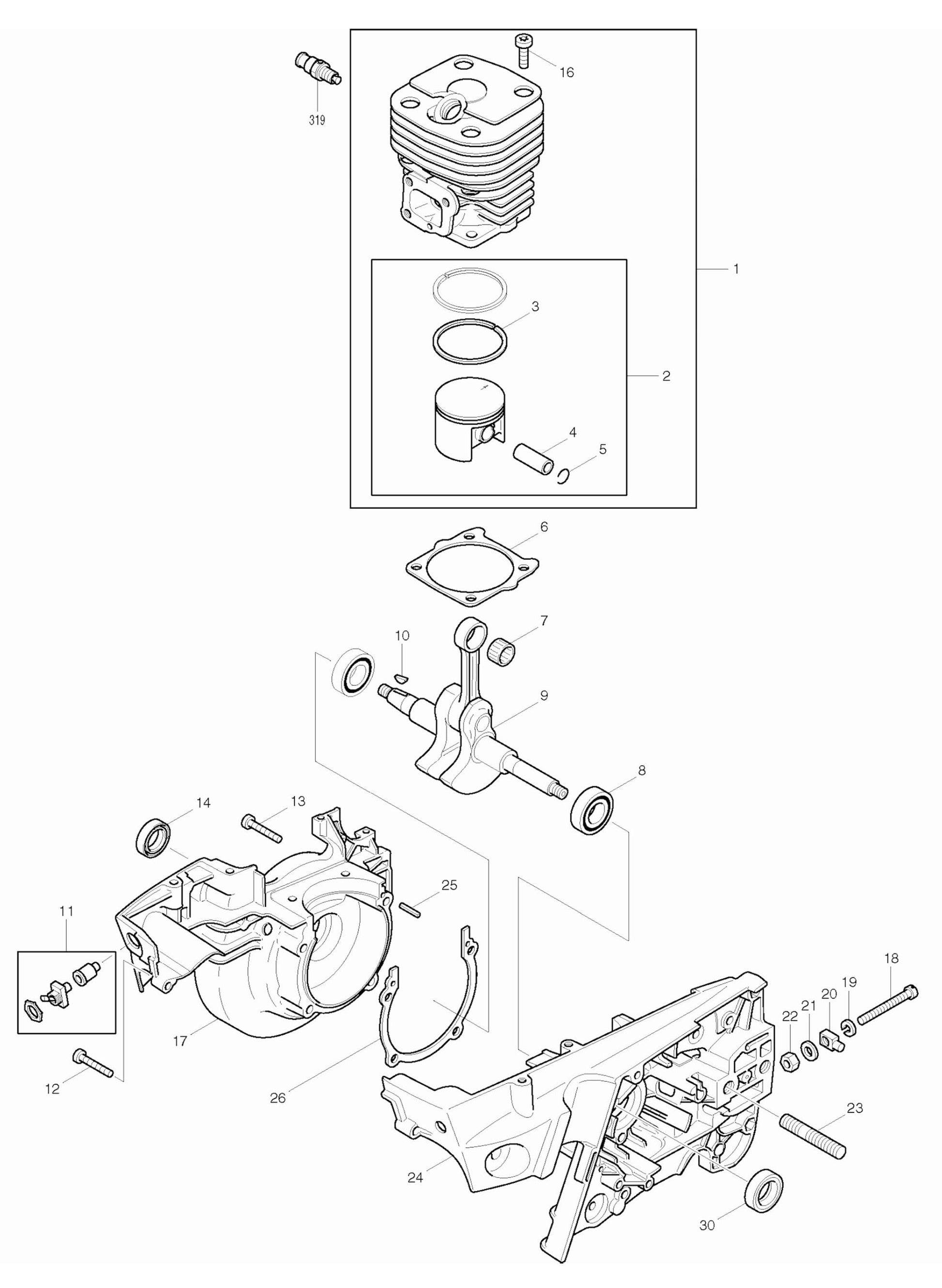 DPC7001 Cutter Assembly-1 Parts