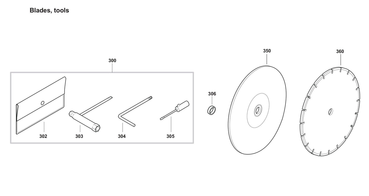 DPC7331 Blades, Tools Assembly Parts