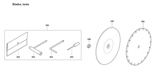 DPC7331 Blades, Tools Assembly Parts