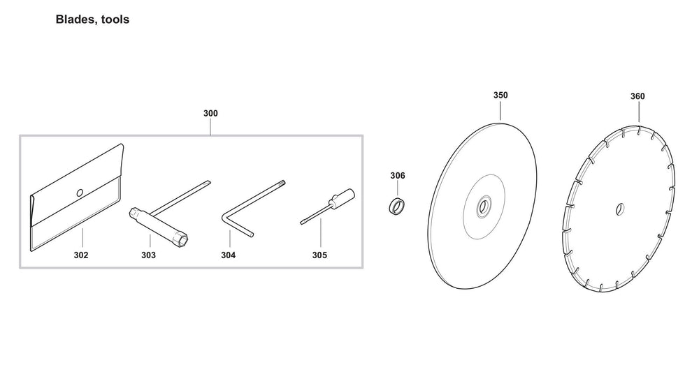 DPC7331 Blades, Tools Assembly Parts