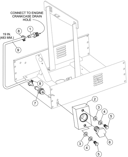 Drain Plug Assembly Parts for KD1800-KD6 Light Towers by Multiquip