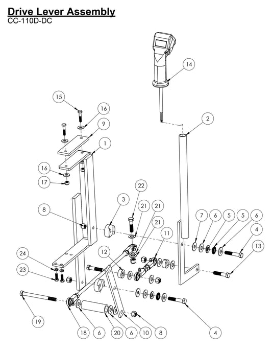 CC-110D-DC Drive Lever Assembly Parts