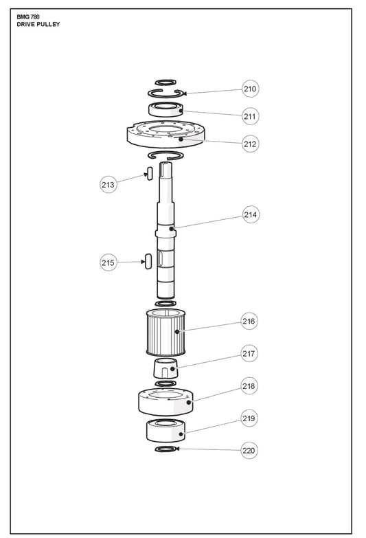 Drive Pulley Parts For BMG 780 By Husqvarna