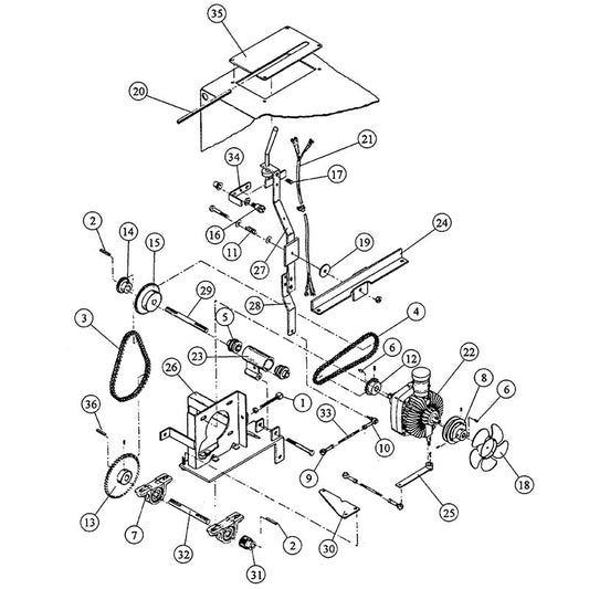 C-357 Drive Assembly Parts By Norton Clippers