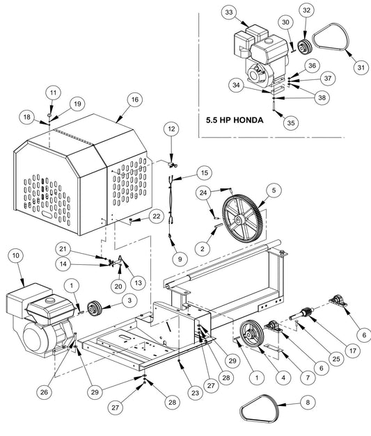 Drivetrain Assembly Parts By MBW