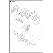 Driver Wheel Assy Parts For PG 830 RC By Husqvarna
