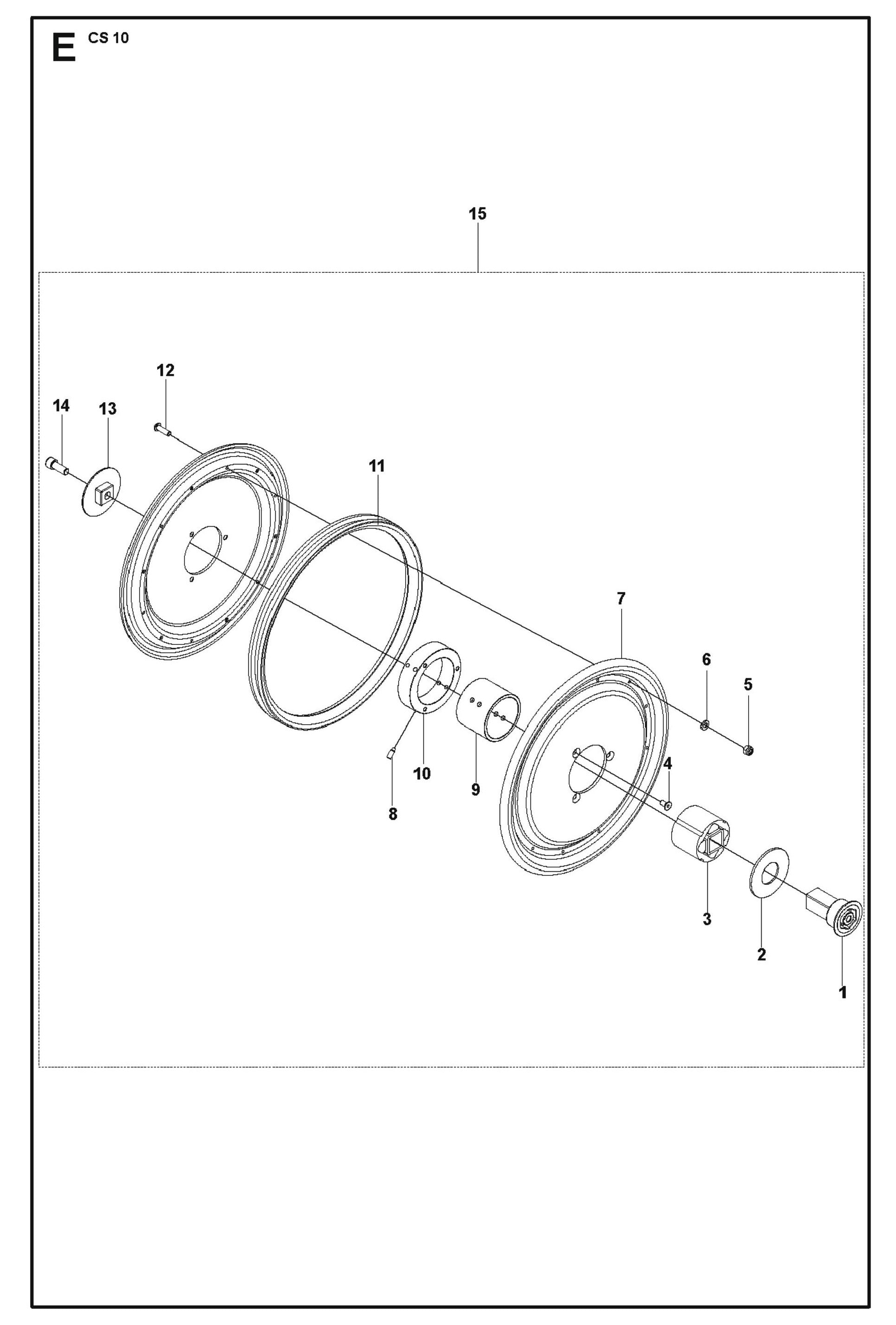 Driving Pulley Parts For CS 10 Wire Saw By Husqvarna