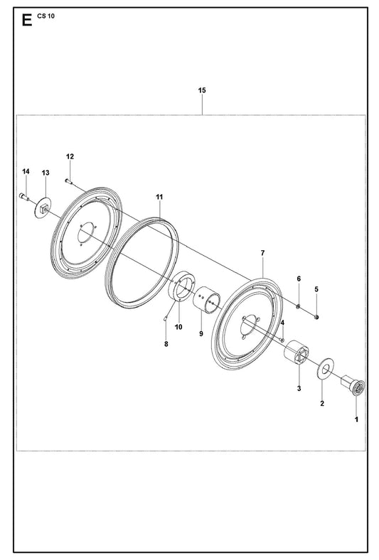 Driving Pulley Parts For CS 10 Wire Saw By Husqvarna